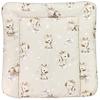 TupTam Baby Changing Pad with Patterned Cotton Cover, Giraffe/Beige, 70 x 70 cm view 1