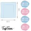 TupTam Baby Changing Pad with Patterned Cotton Cover, Giraffe/Beige, 70 x 70 cm view 2