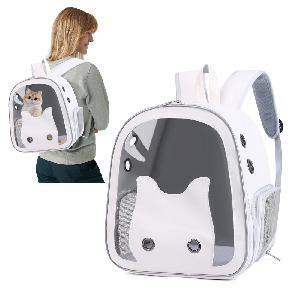 PETCUTE Space Capsule Pet Backpack for Cats and Small Dogs