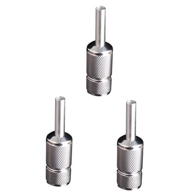 Healvian 3-Piece Stainless Steel Tattoo Grips, Non-Slip, Durable and Rust-Resistant