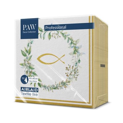 PAW Cloth-Like Napkins 40 x 40 cm, 50 Count - Goldfish