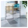 ASHILD Extra-Tall Walk-Through Pet Gate with Small Pet Door, Extra-Wide Adjustable Dog Gate and Playpen view 1