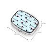 Square Mini Pill Box with Parisian Dachshund Print view 3