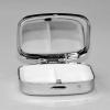 Square Mini Pill Box with Parisian Dachshund Print view 4