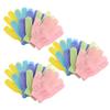 Healeved Multifunctional Bath Glove Exfoliating Towel Massage Brush Glove Set, Random Color view 1
