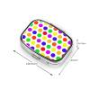 Square Mini Pill Box with Polka-Dot Pattern view 3