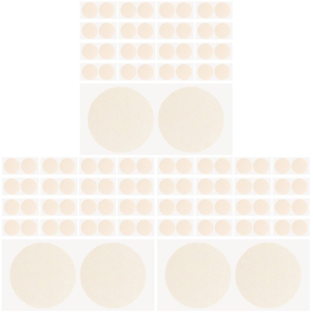 Sosoport 300 Pairs Breathable Nipple Covers for Men, Self-Adhesive Disposable Nipple Pads, Skin-Friendly for Sports and Travel