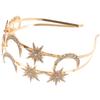 Healeved Goddess Crown with Star and Moon Motif view 1