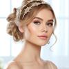 Healeved Goddess Crown with Star and Moon Motif view 2