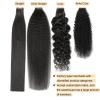 Deep Curly Remy Human Hair Tape-In Extensions, Natural Black view 4