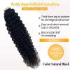 Natural Black Curly Remy Human Hair Tape-In Extensions view 2