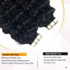 Natural Black Curly Remy Human Hair Tape-In Extensions view 4