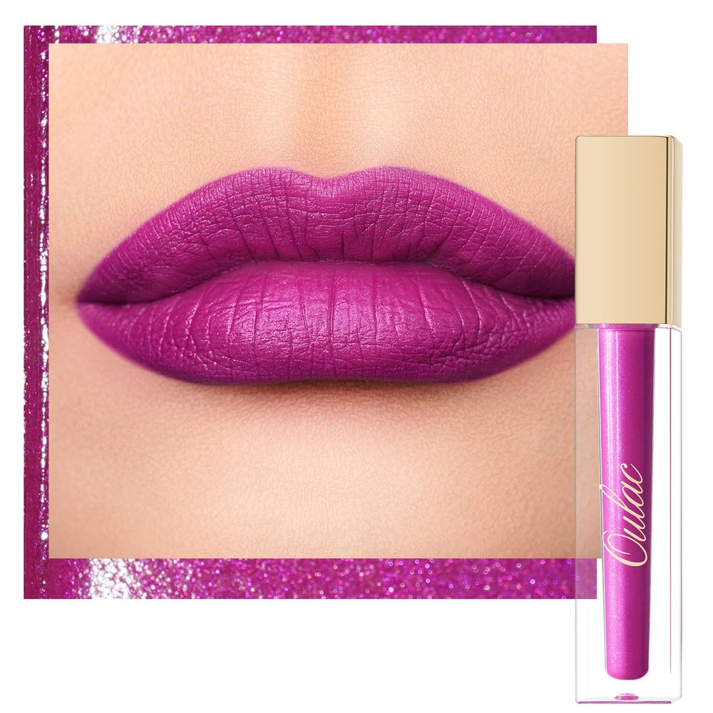 Oulac Kiss-Proof Glitter Liquid Lipstick, Pink, MS02