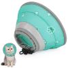 IDOGCHEW Foldable Soft Cat Recovery Collar (Green, M) view 1
