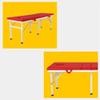 WQZStar Spa Massage Table, 2-Section Folding Portable Aluminum-Feet Facial Spa Table, 59.9 cm Wide, Red view 2