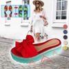 Women's Summer Wedge Platform Bow Sandals view 2