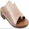 CrEev Women's Slippers, Summer, Vacation, Flat, Open Toe, Ankle, Beach Shoes, Fish-Mouth, Roman-Style Sandals (Beige 37 EU) (Beige 36 EU) view 1