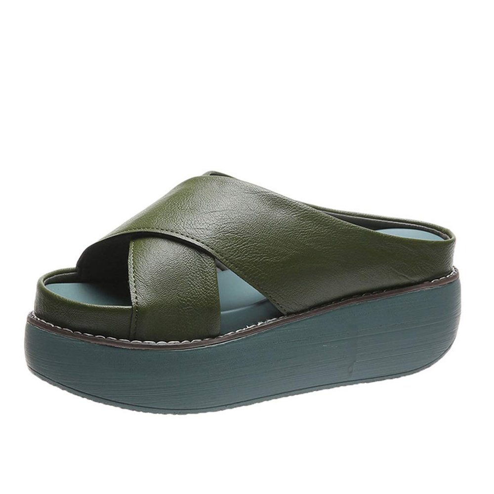 Women's Summer Wedge Platform Slip-On Sandals