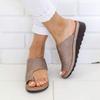Women's Comfortable PU Leather Platform Sandals with Big-Toe Correction view 2