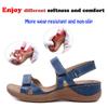 Women's Flat Open-Toe Thong Sandals, Breathable Non-Slip Flip-Flops, Brown, EU 44 view 3