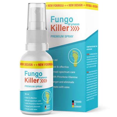 Fungo Dryness Killer | Premium Spray for Daily Care of Feet and Nails | 1 x 50 ml