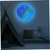 Abaodam Glow-in-the-Dark Moon PVC Wall Stickers, Colorful, Removable and Waterproof view 3