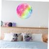 Abaodam Glow-in-the-Dark Moon PVC Wall Stickers, Colorful, Removable and Waterproof view 4