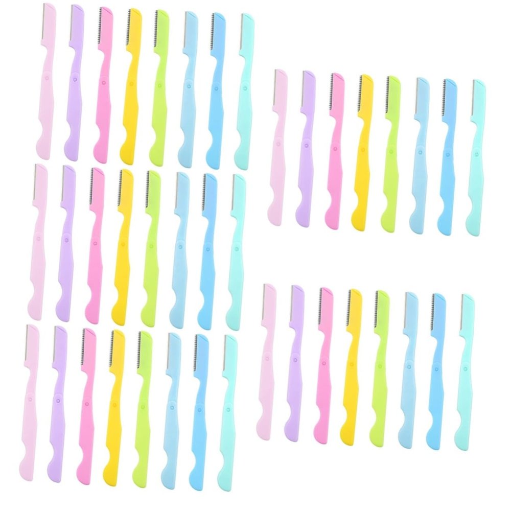 FOMIYES 40-Piece Folding Eyebrow Razors