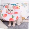 Supvox 3-Piece Adjustable Elizabethan Collar for Cats, Grapefruit view 3