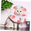 Supvox 3-Piece Adjustable Elizabethan Collar for Cats, Grapefruit view 4