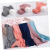 Purple Mohair Swaddling Wrap for Newborn Photography with Headwear view 2