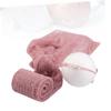 Purple Mohair Swaddling Wrap for Newborn Photography with Headwear view 3