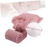 Purple Mohair Swaddling Wrap for Newborn Photography with Headwear view 4