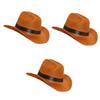 Supvox 3-Piece Non-Woven Cowboy Hats for Pets, Adjustable and Comfortable, for Small Dogs and Cats view 1