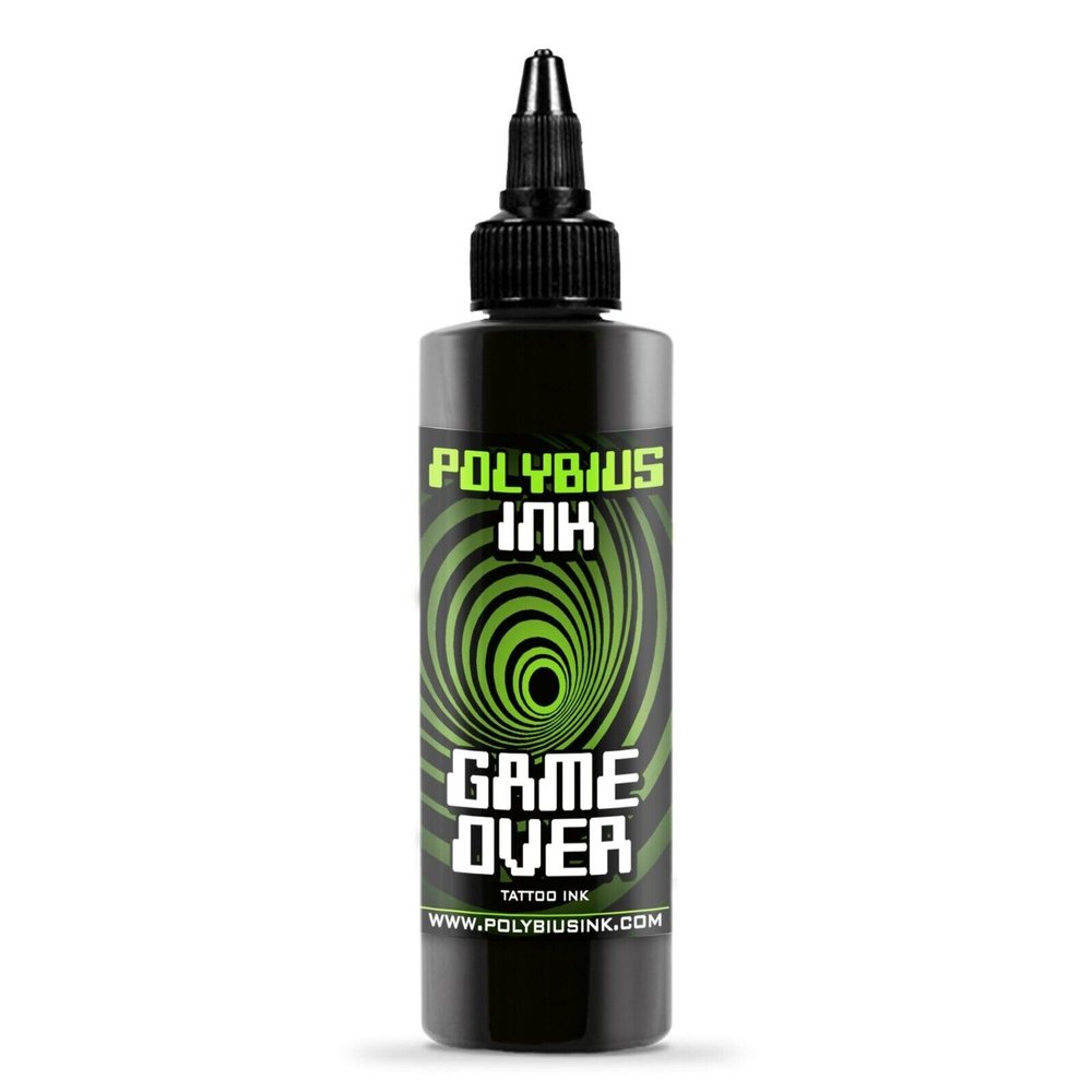 Tattoo Ink Black Polybius Game Over, 150 ml