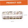 Healeved Flat-Back Glass Glitter Nail Rhinestones, 12 Compartments, Various Shapes view 2