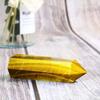 BYCIFRLG 85–95 mm Natural Yellow Tiger's-Eye Quartz Crystal Point, 1 pc view 4