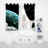 SHROUDEX Universe Planet Space Starry Curtains with 3D Print for Kids’ Room, 2 Panels (4,100 x 140 cm; 2 x 50 x 140 cm) view 4