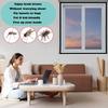 Window Insect Screen for Classrooms, 120 x 175 cm, Foldable, White view 2