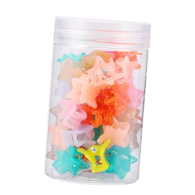 Small Resin Star Hair Clips, 40 Pieces for Babies