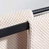 Double Wall-Mounted Towel Bar, Matte Black Stainless Steel view 3