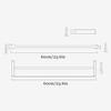 Double Wall-Mounted Towel Bar, Matte Black Stainless Steel view 4