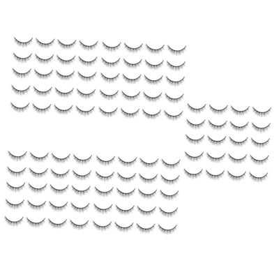 TOVINANNA 50 Pairs Natural Short Reusable False Eyelashes for Women and Girls, for Parties and Everyday Makeup