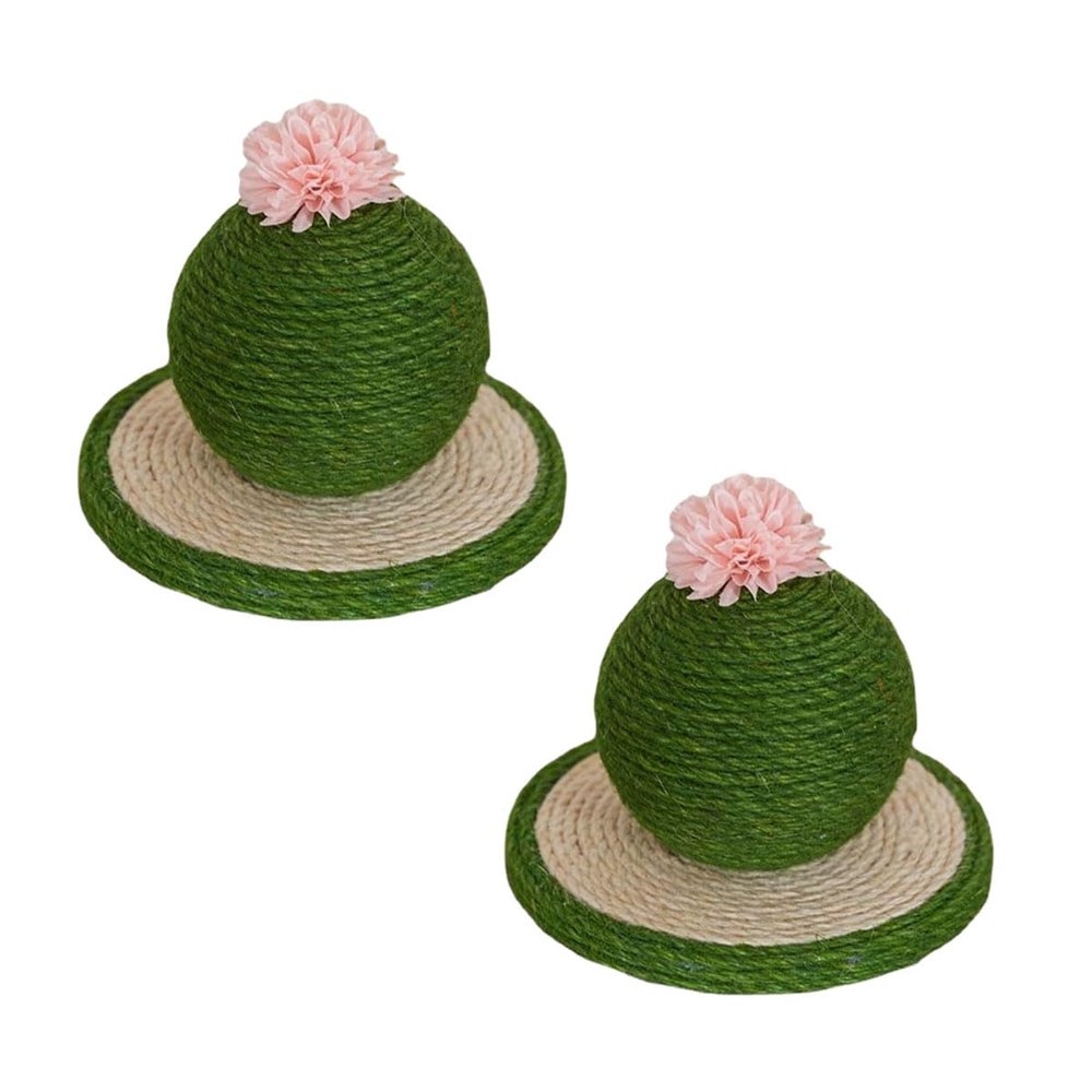 VONCYKI Cat Scratching Post with Sisal Rope, Vertical, Pink
