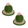 VONCYKI Cat Scratching Post with Sisal Rope, Vertical, Pink view 1