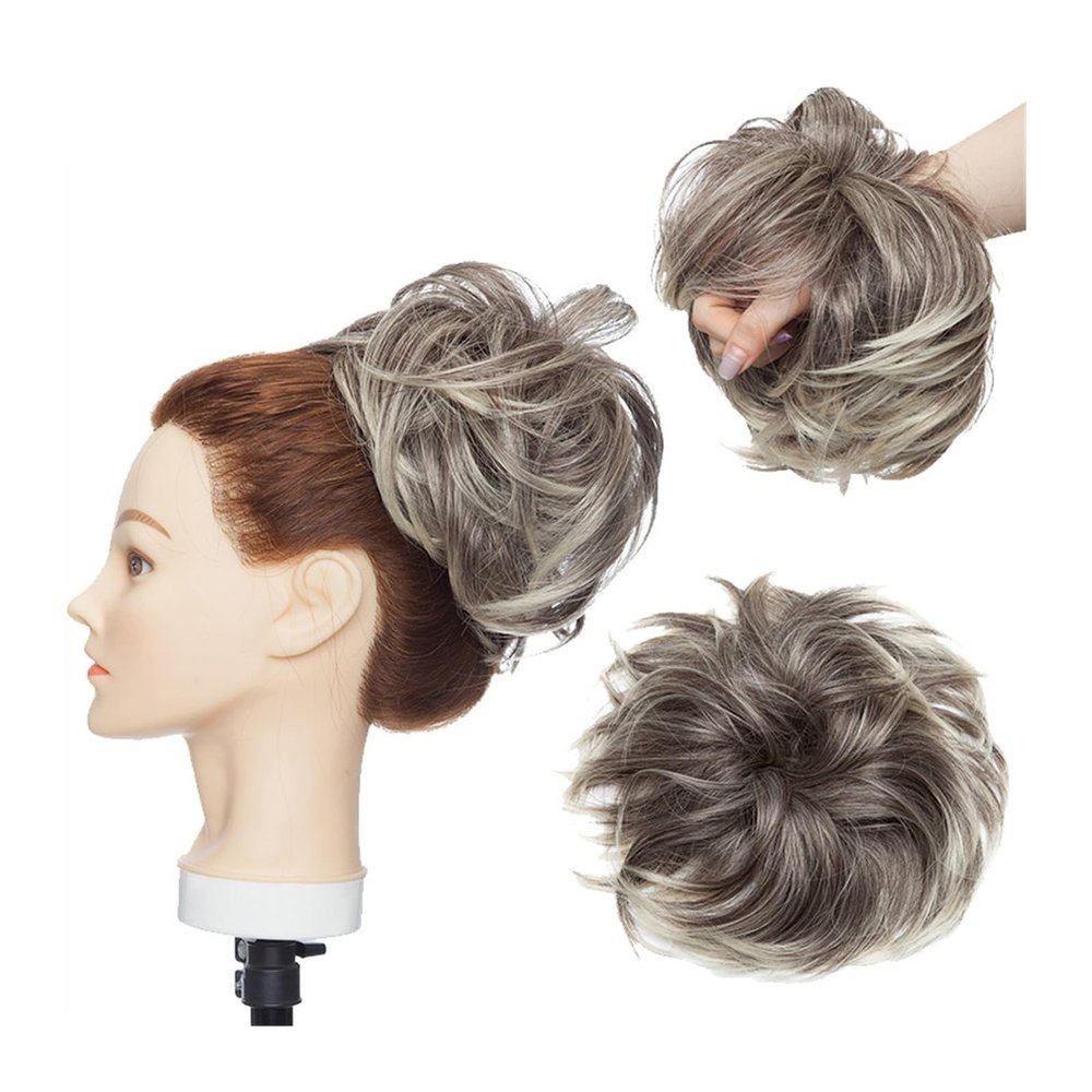 Messy Bun Hairpiece for Women, Curly Chignon Ponytail Extension