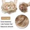 Messy Bun Hairpiece for Women, Curly Chignon Ponytail Extension view 2