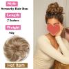 Messy Bun Hairpiece for Women, Curly Chignon Ponytail Extension view 3