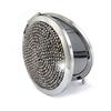 MAGICLULU Round Black Folding Makeup Mirror with Crystal Cover view 2