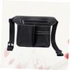 PU Leather Hairdressing Scissors Bag, Black Belt Bag view 3